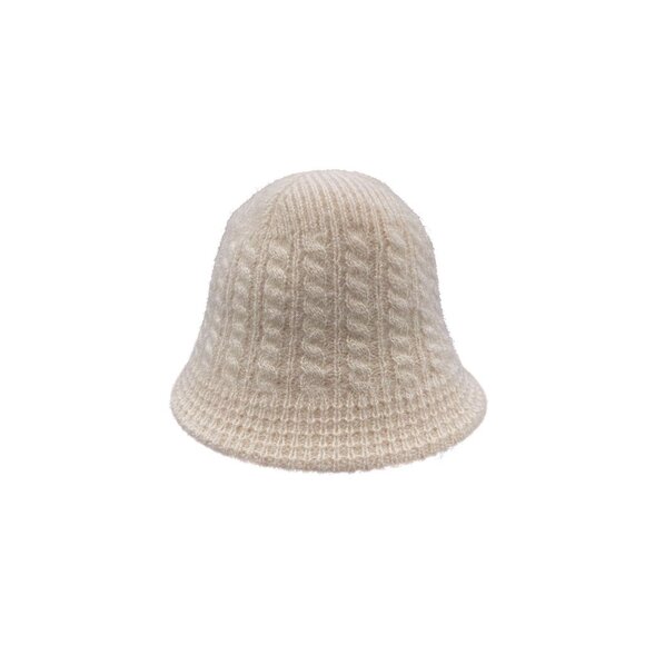 Woven Chain Textured Knit Bucket Hat NWT - Picture 2 of 3
